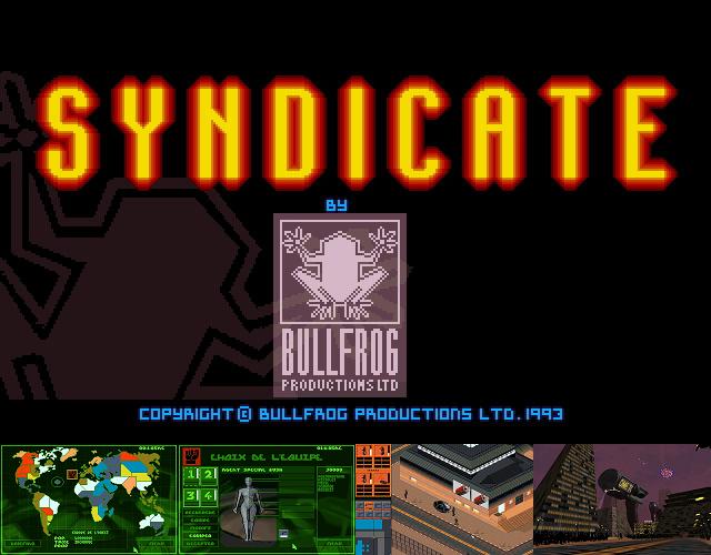 Ecran titre du jeu Syndicate
